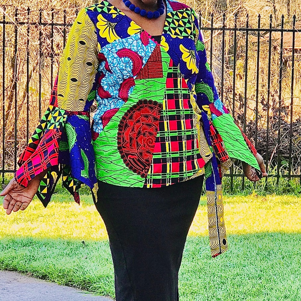 Women’s colorful ankara blazer
